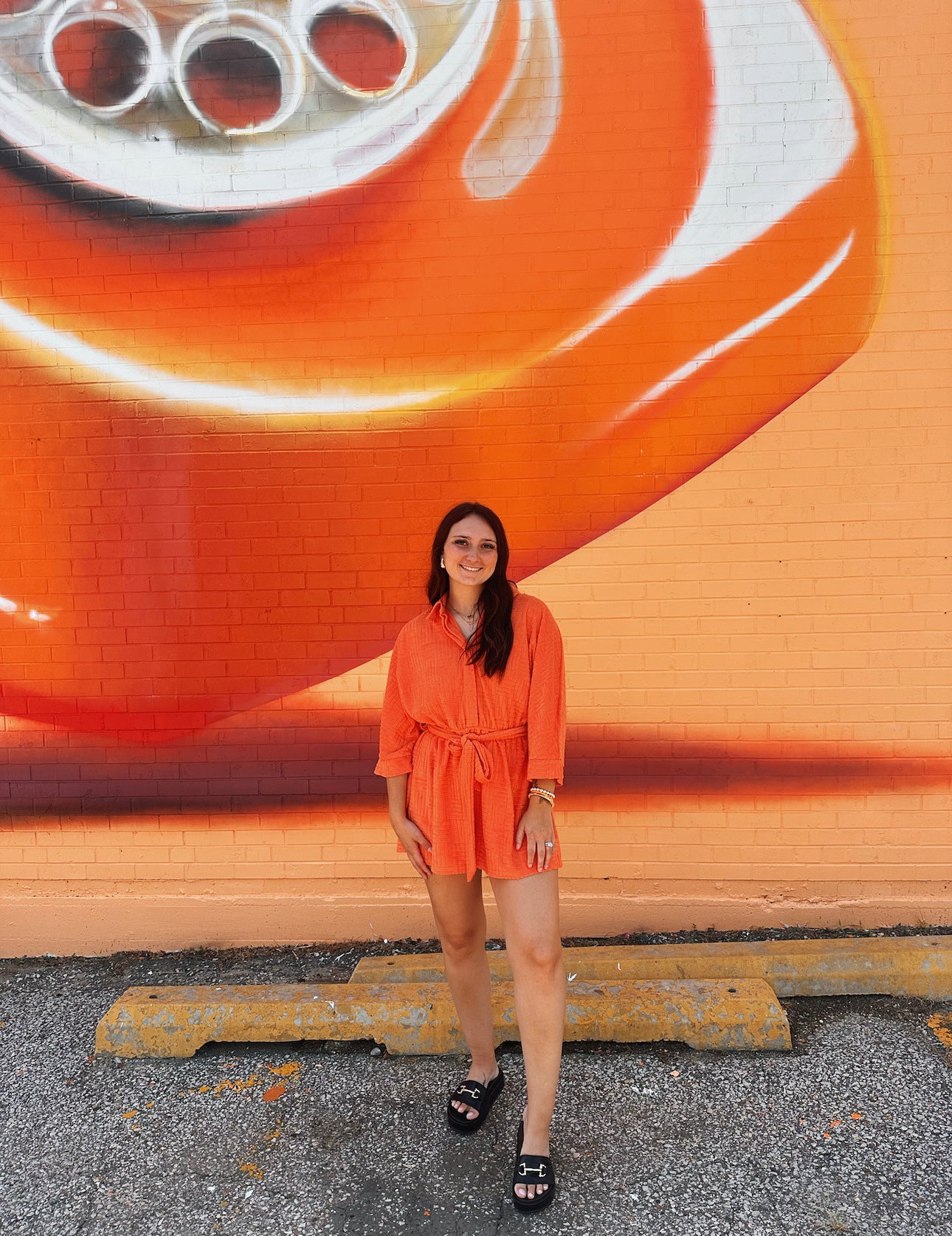 Color Me Orange Romper