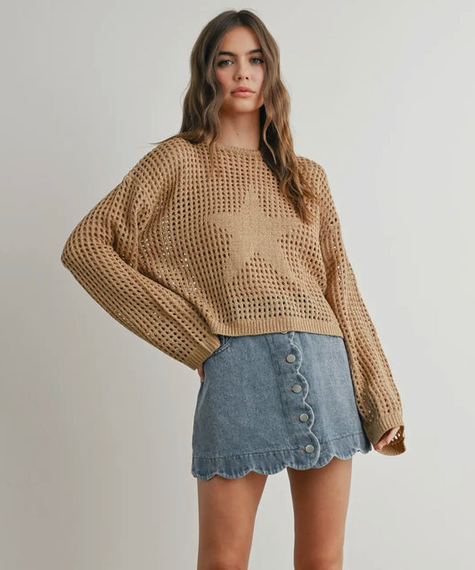 Crochet Star Sweater