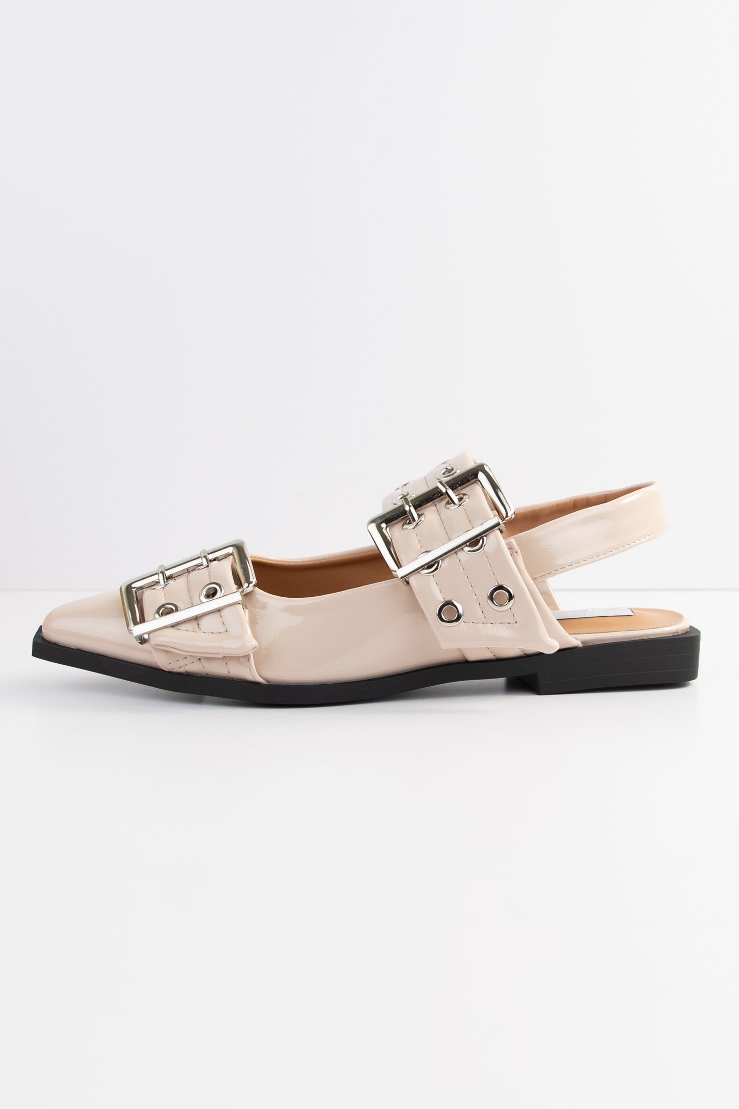 Nude Buckle Flat